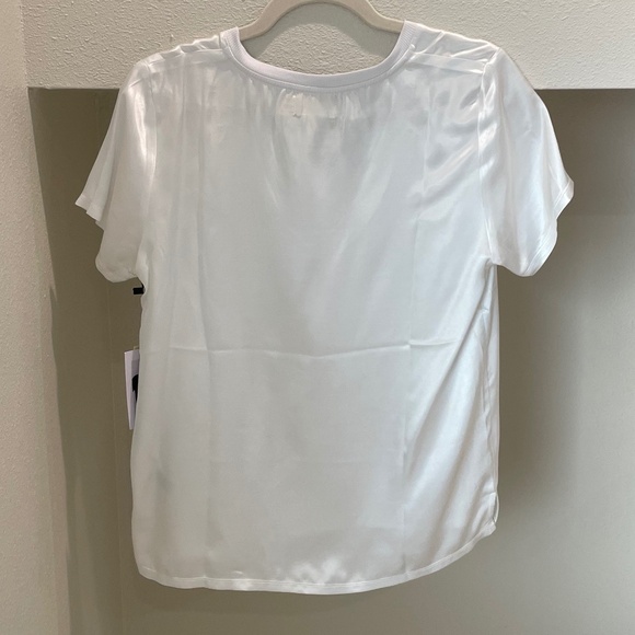 NWT Nation LTD Satin June Top White (Size S) - Picture 6 of 7